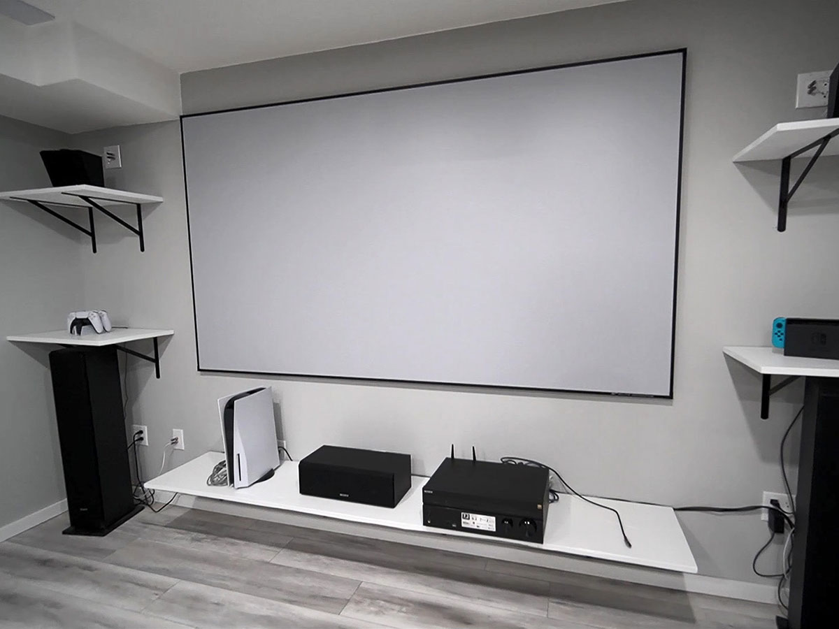 Grey Projector Screen