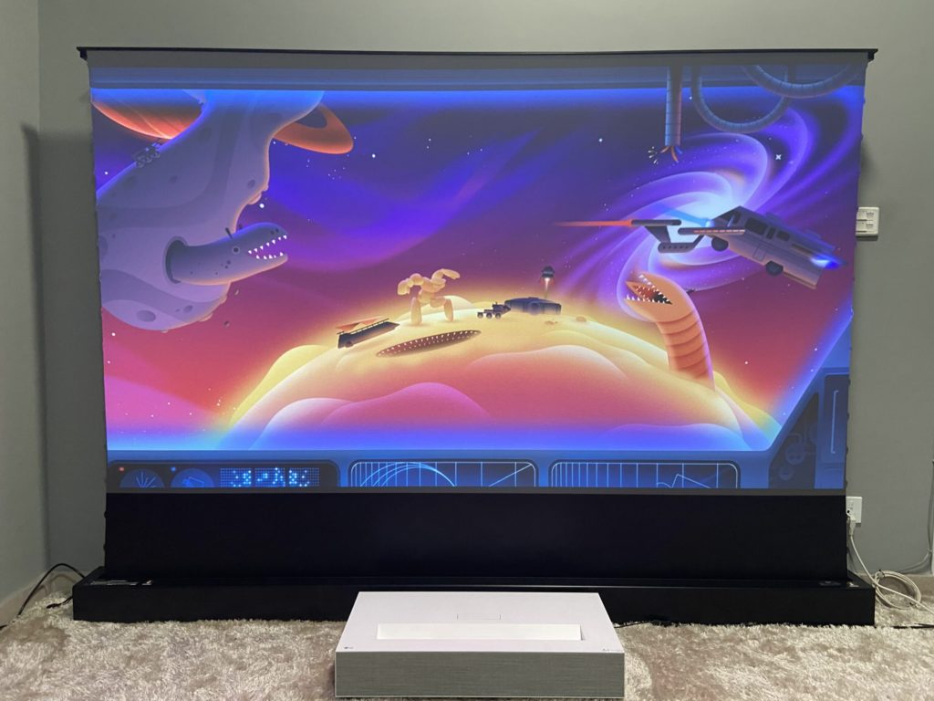automated projector screen