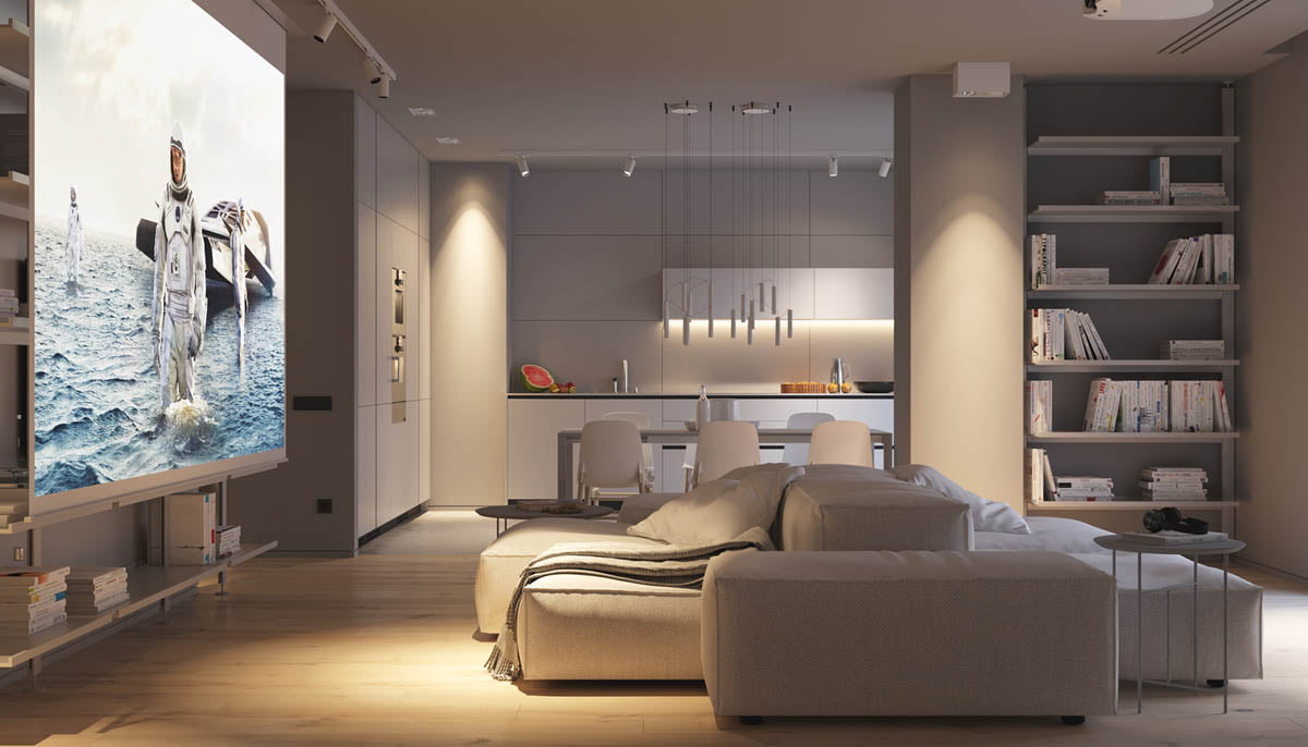 projector with screen for home 